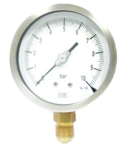 SS case brass pressure gauge (P905)