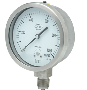 All SS pressure gauge, capsule type (P601)