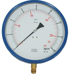 Steel case brass pressure gauge, Economical (P906)