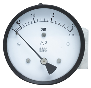 Differential pressure gauge, diaphragm operated (P402)