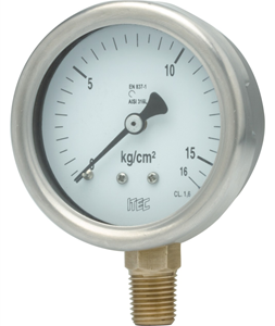 SS case brass pressure gauge (P902)